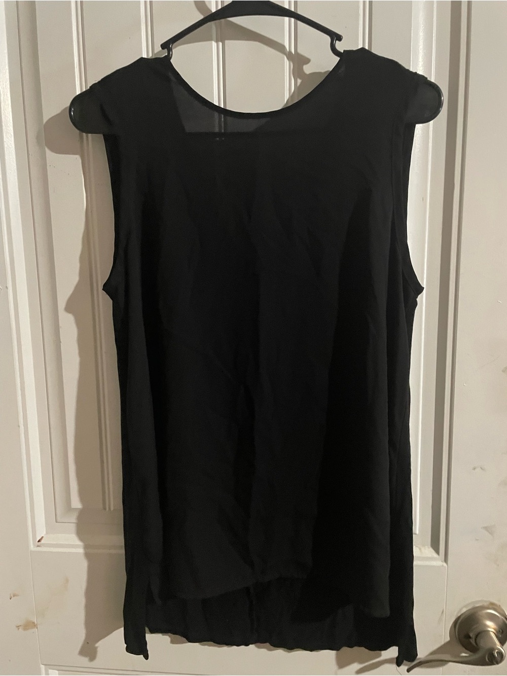 Vince Camuto Black Sleeveless Tunic with Pink Size Tab